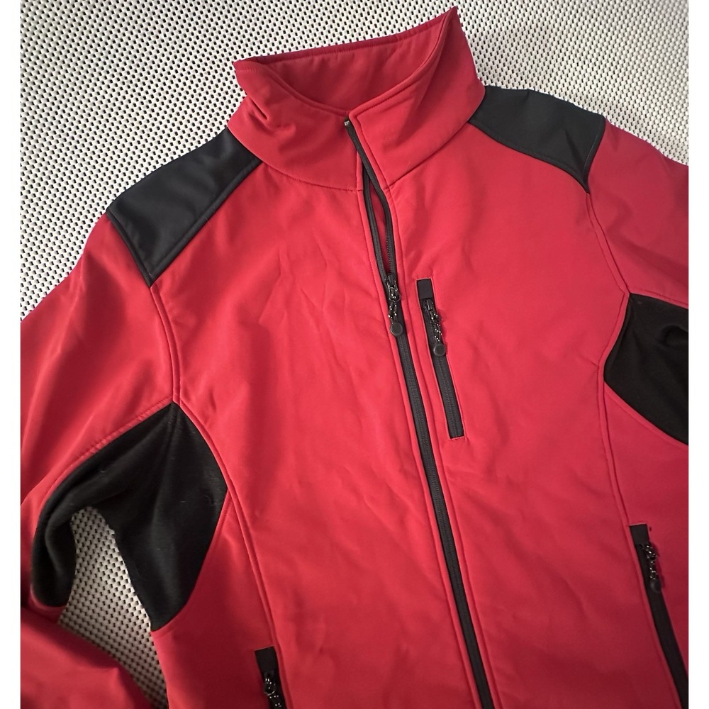 Black Diamond‎ Jacket Men XL Red Black Softshell Fleece Lined Coat Ski Snowboard